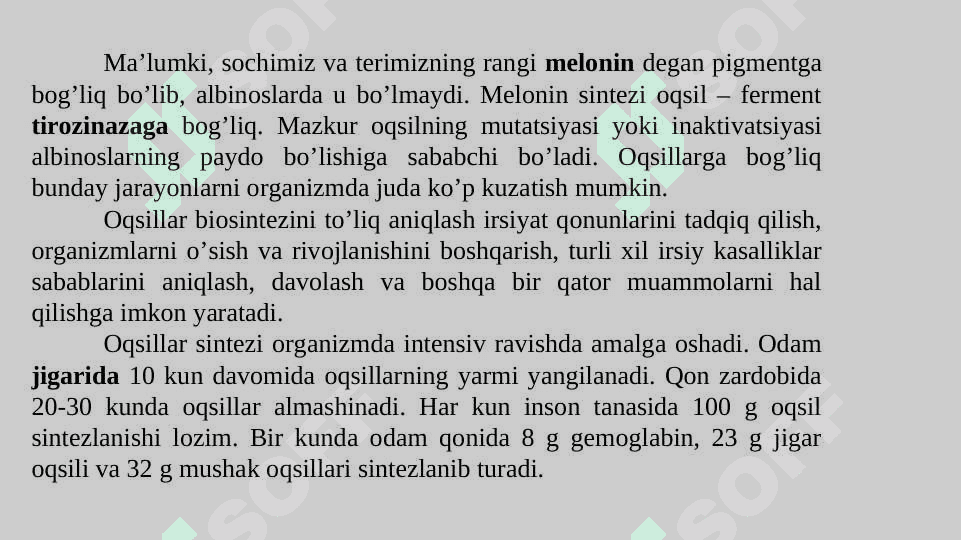 Oqsillar translasiyasining molekulyar asoslari 4