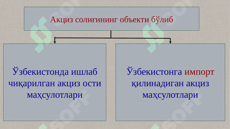 Aksiz soligʻi prezentatsiya 4