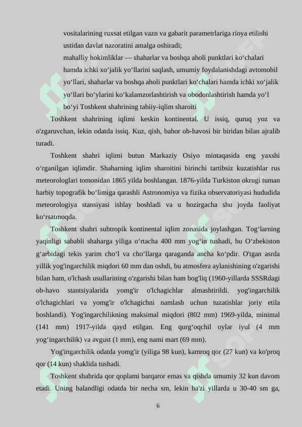 Shahar yo‘li (ko‘chasi)ni rekonstruksiya qilish texnologik jarayonlarini tashkil qilish 5