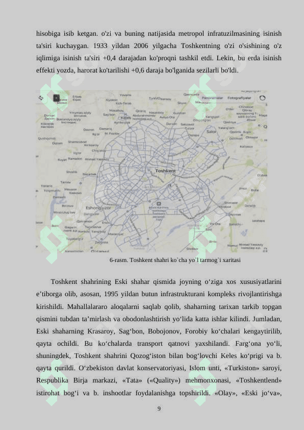 Shahar yo‘li (ko‘chasi)ni rekonstruksiya qilish texnologik jarayonlarini tashkil qilish 8