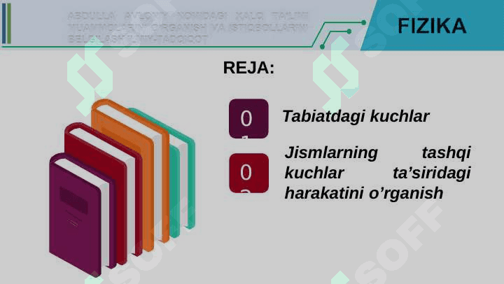 TABIATDAGI KUCHLAR VA ULAR TA`SIRIDA JISMLARNING HARAKATI 2