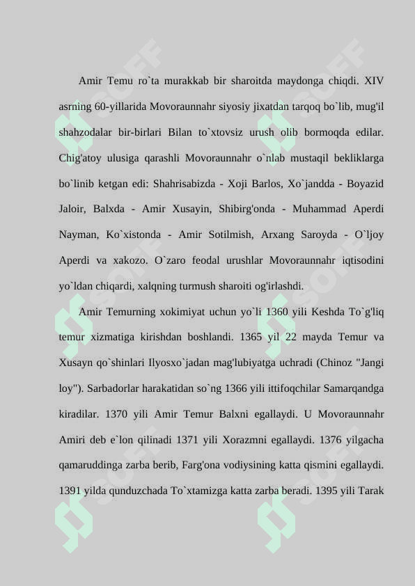 Amir Temur va Temuriylar davri tarixiy geografiyasi 3