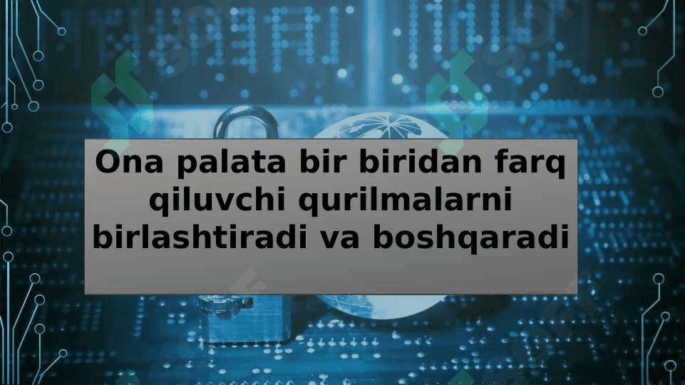 Tizimli blokning tashkiliy qismlari 3