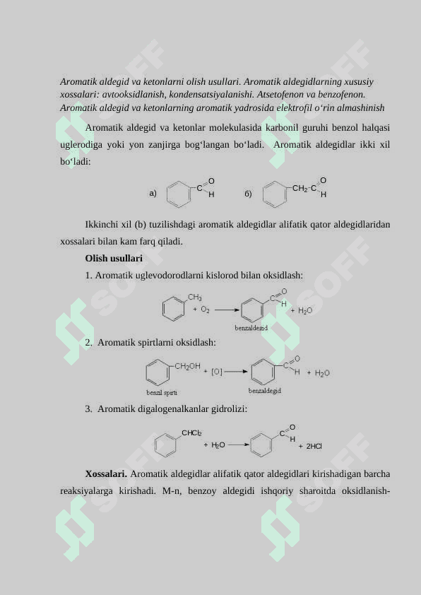 AROMATIK OKSOBIRIKMALAR 3