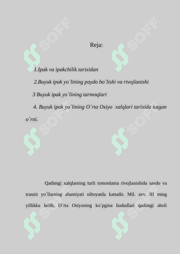 Ipak va Buyuk Ipak yo’li 3
