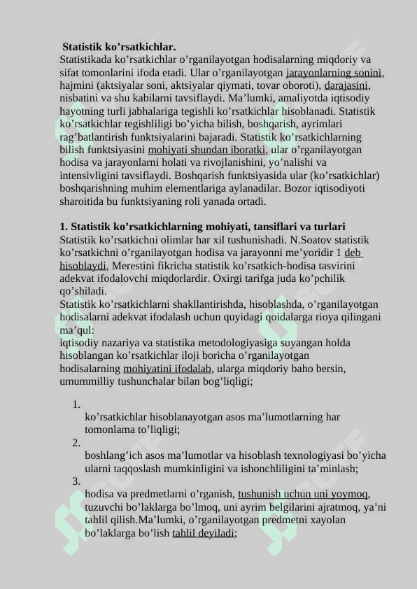 Aholi harakatining statistik ko'rsatkichlari. 6