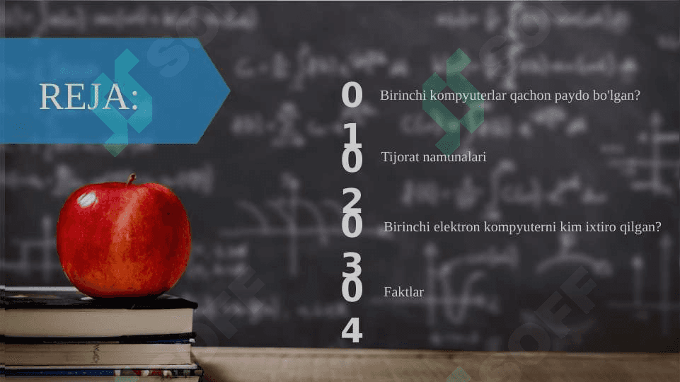 Kompyuter paydo bo'lishining va rivojlanish tarixi. 2