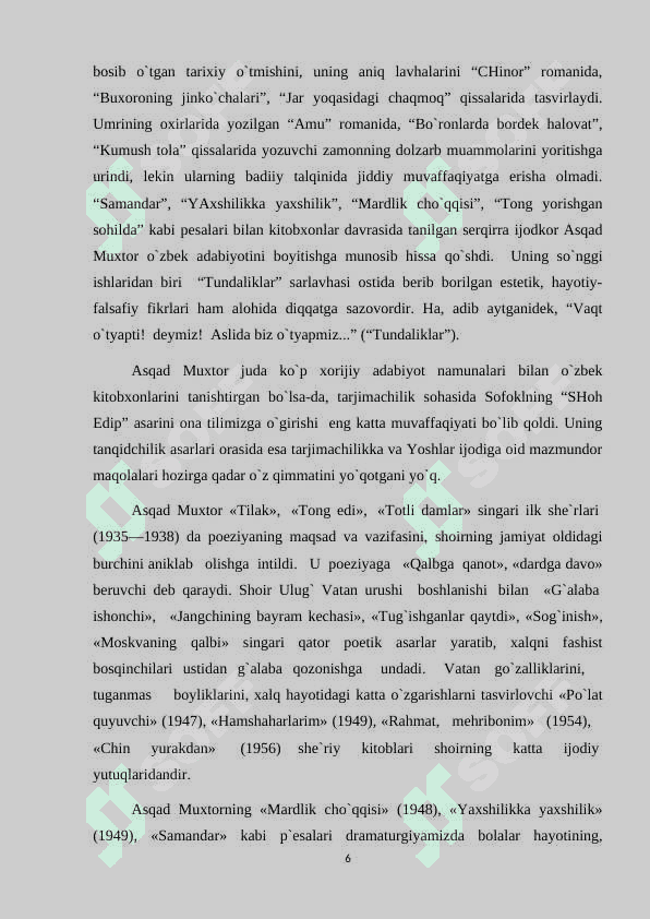 Asqad Muxtor ijodi va adabiy tanqid 6