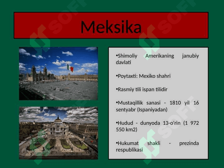 Meksika davlati haqida 2