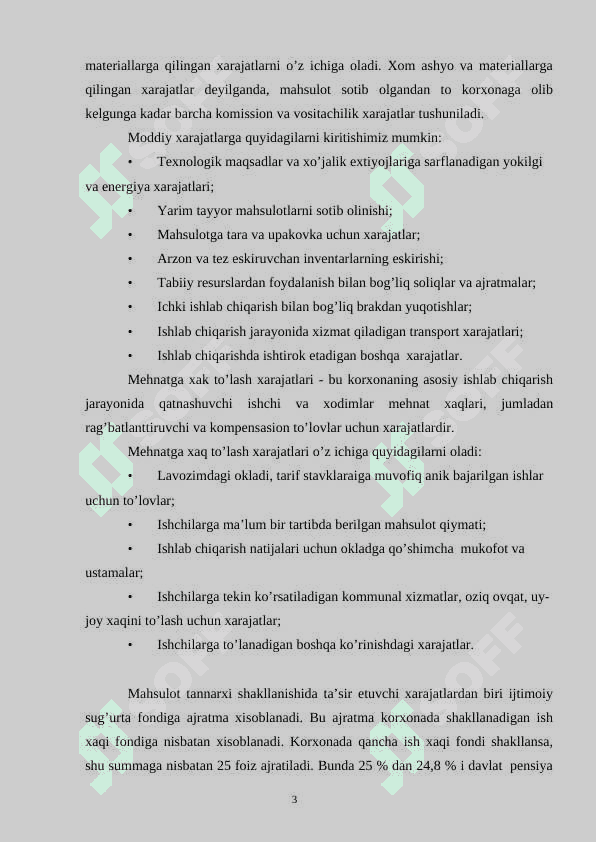 KORXONALARDA MAHSULOTLAR TANNARXINING MOHIYATI, TURLARI VA UNI PASAYTIRISH YO’LLARI 3