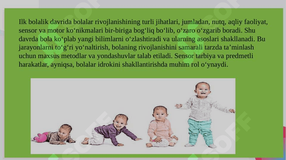 Ilk bolalik davridagi psixik o‘sish 3