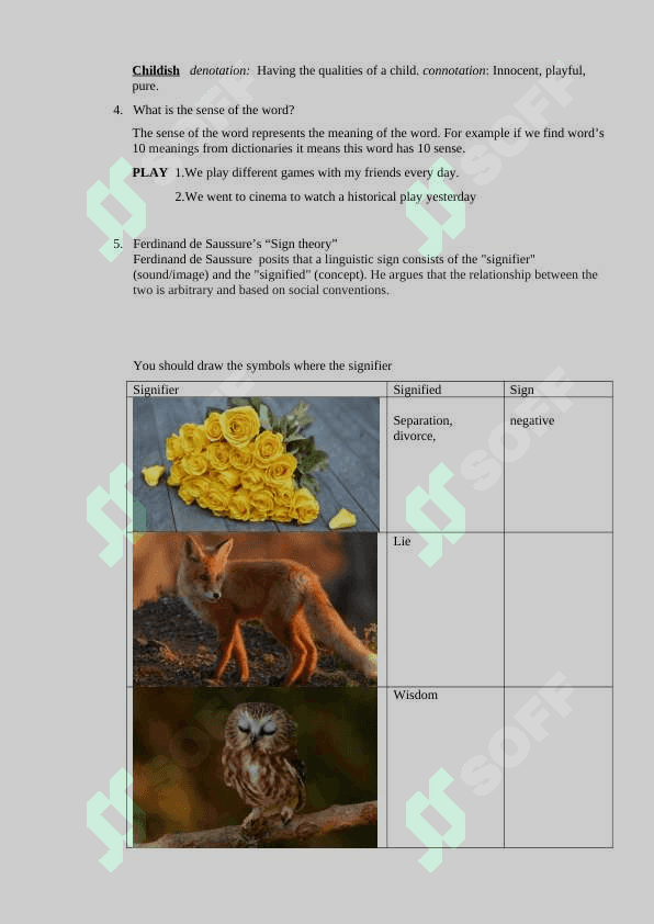 cognitive semantics independent work 2 / kognitiv semantika mustaqil ish 2 2