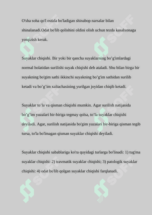 Ishlab chiqarishdagi shikastlanishlarda birinchi yordam ko’rsatish 8