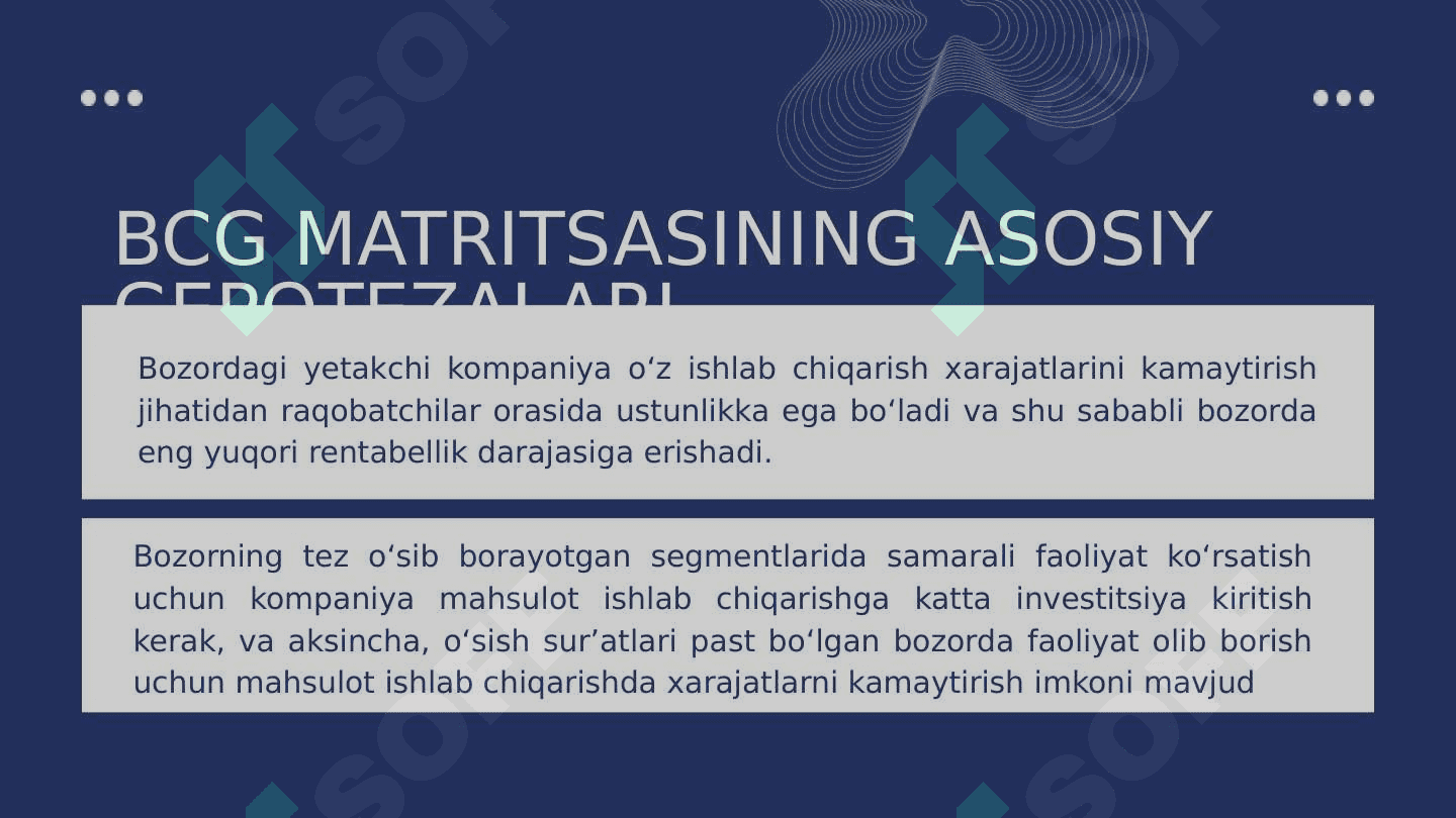 Boston Consulting Group matritsasi 2