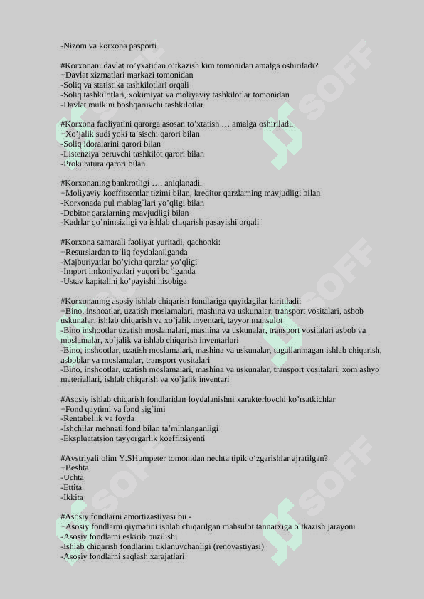 Industrial va Innovatsion iqtisodiyot test 200 javobi bilan 3