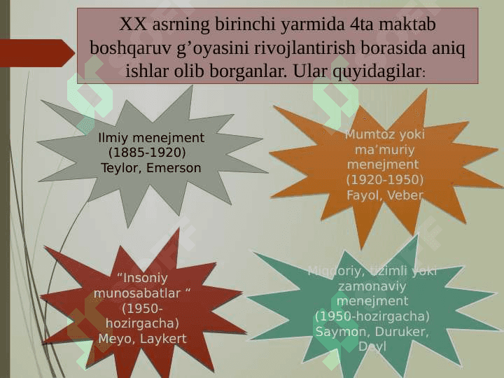Menejment ob’ekti va sub’ekti. 4