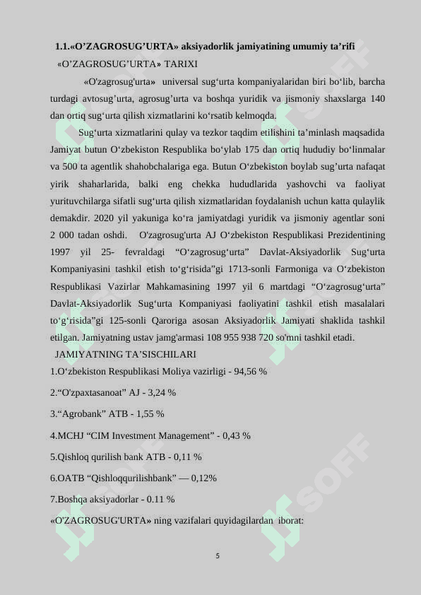 Hisobot amaliyot ( Iqtisodiyot ) 5