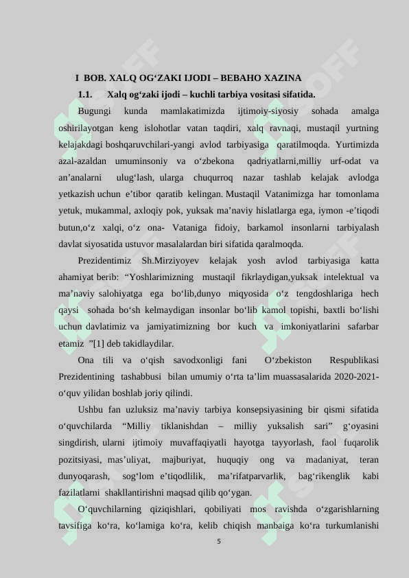 O‘QISH DARSLARIDA “XALQ OG‘ZAKI IJODI ” MAVZUSINI O‘RGANISH 5