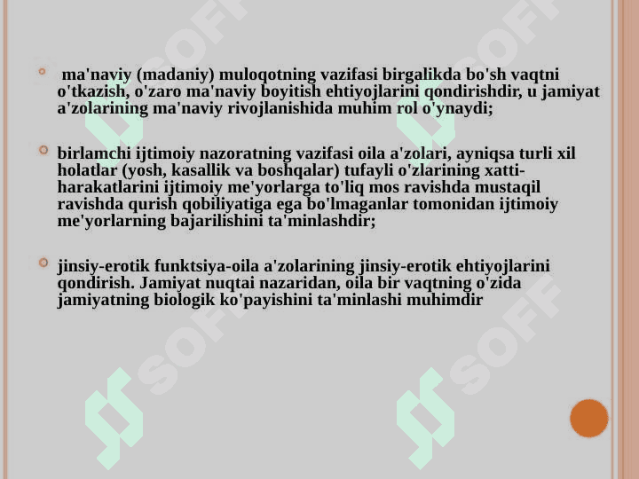 Oila va jamiyat  uyg’unligi. Hozirgi zamon oilalarining turlari. 8