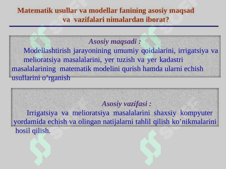 Matematik modellar va ularning kasbiy sohalarda tadbiqi 2