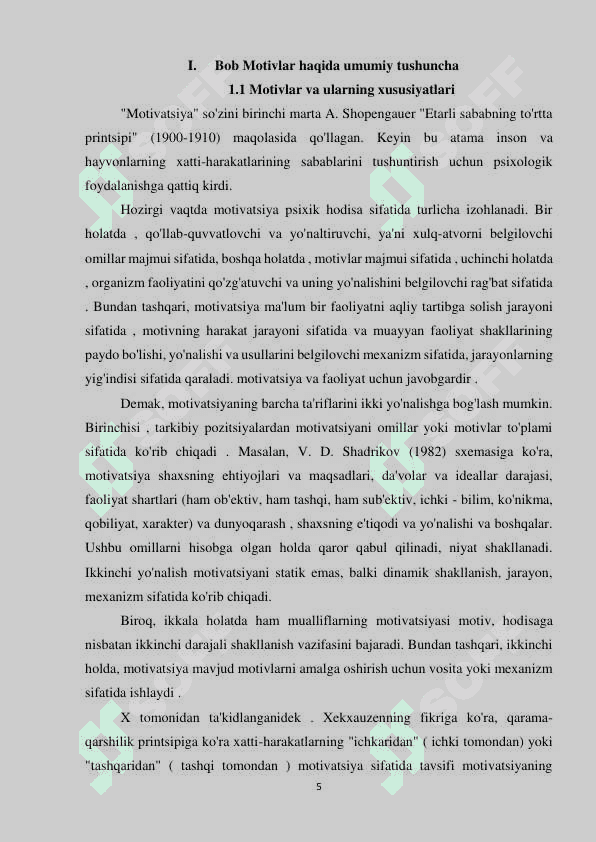 Motivlarning individual farqlari 4