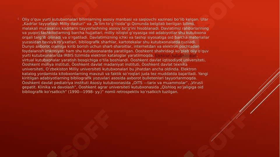 Kabinet kutubxonasi va bibliografik ishlar 3