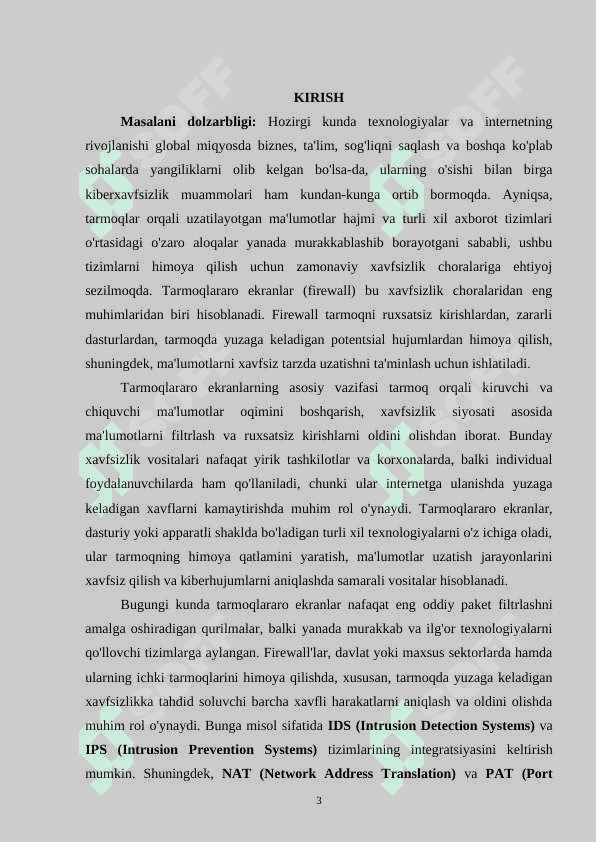 Tarmoqlararo ekran dasturini sozlash 3