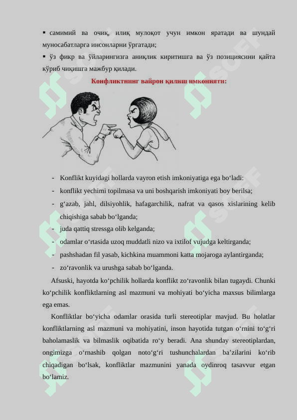 Konflikt turlari 6