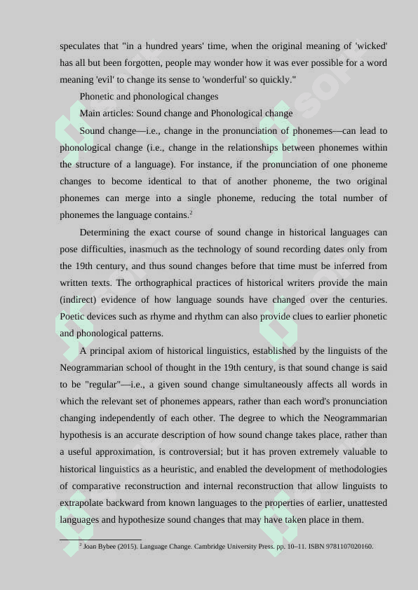 Language change and the factors that influence it. The internet 3