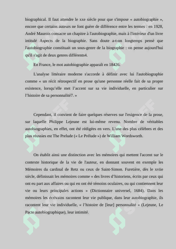 Le resume et l'autobiographie 3