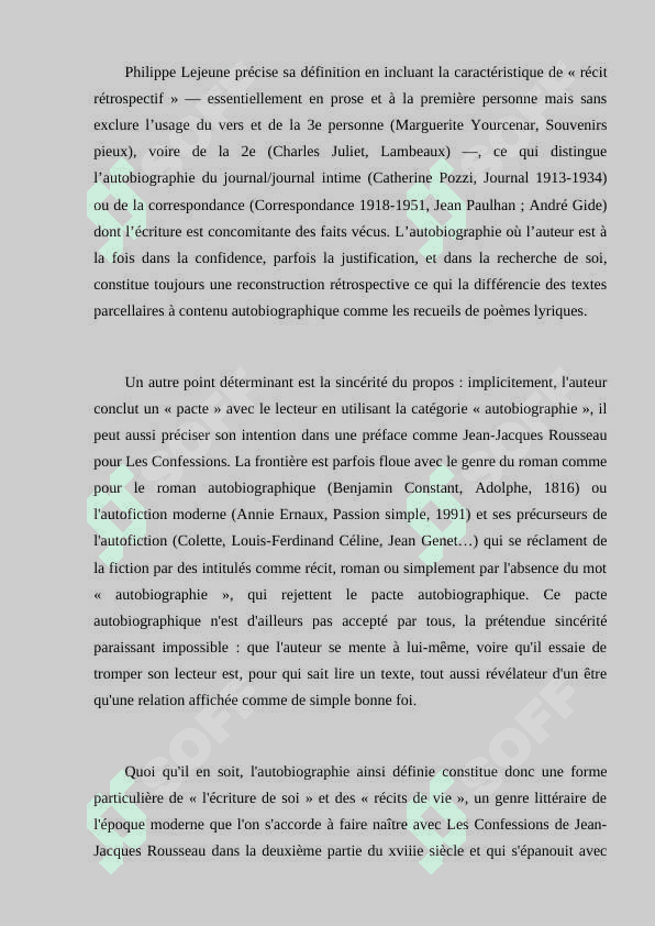 Le resume et l'autobiographie 4