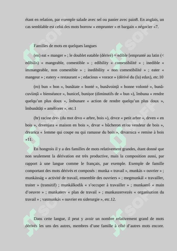 Les mots proches et les families des mots 4