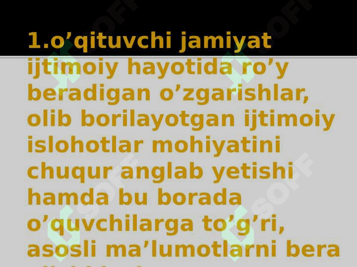 O’QITUVCHI SHAXSIGA QO’YILADIGAN TALABLAR 4