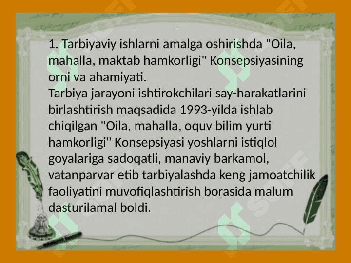 Tarbiya jarayonida oila, mahalla hamda ta'lim muassasalarining o'zaro hamkorligi 3