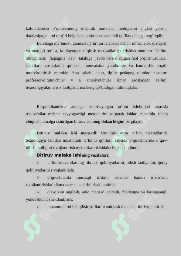 Umumiy o‘rta ta’lim maktablarida o‘quvchilarni mehnatga tayyorlashda  to‘garak ishlarini tashkil etish 5