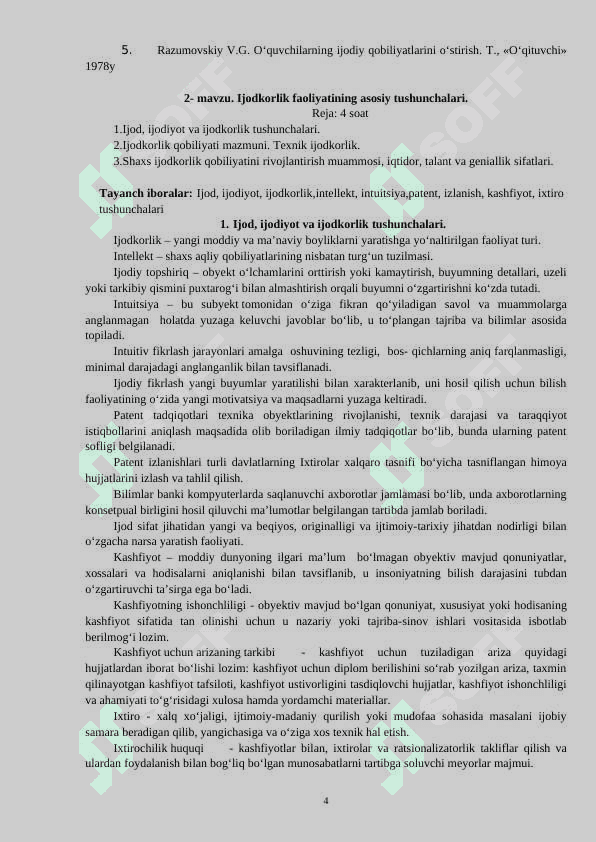 Ijodkorlik 4