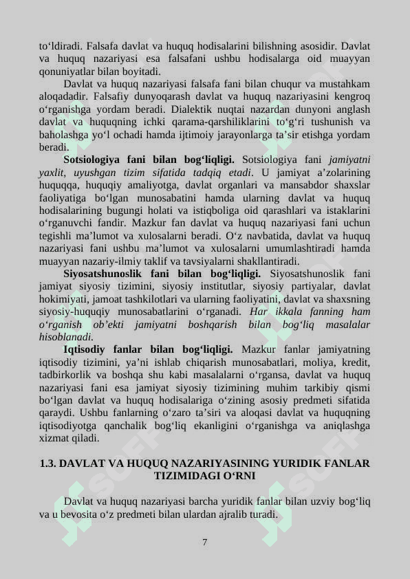 DAVLAT VA HUQUQ NAZARIYASI 7