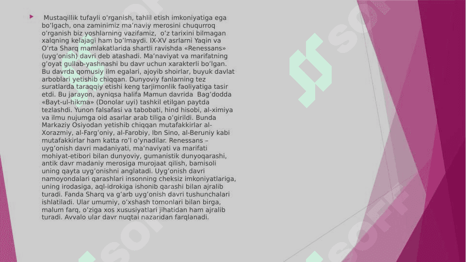 YUKSAK MA’NAVIYATLI YOSHLARNI TARBIYALASHDA O’RTA OSIYO ALLOMALARINI ILMIY MEROSINING O’RNI 4