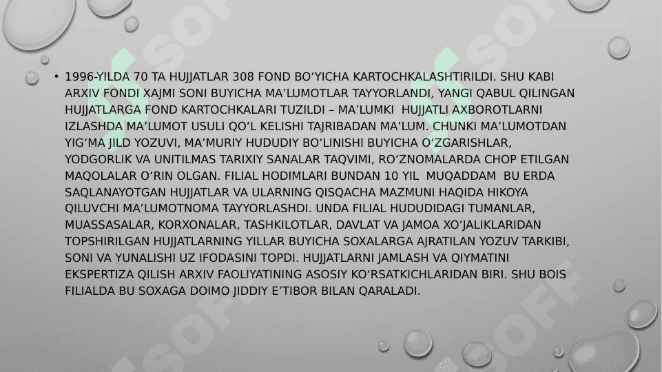 MUSTAQIL O‘ZBEKISTONDA ARXIV ISHI 3