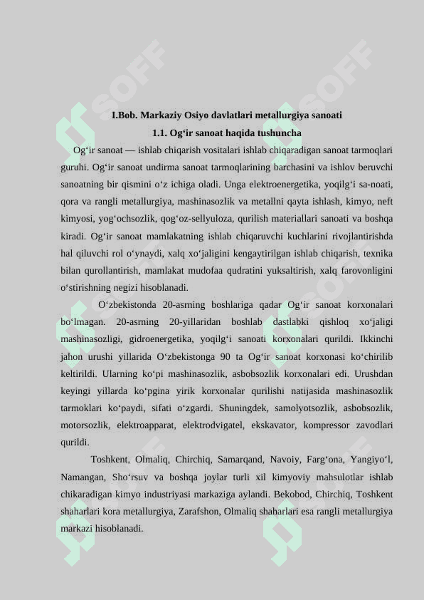 Markaziy Osiyo ogʻir sanoati 5