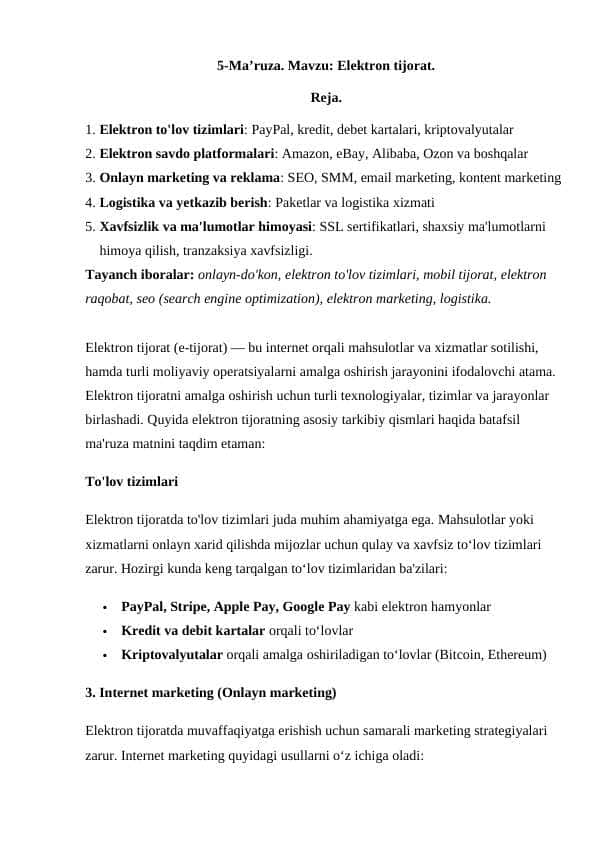 Elektron tijorat