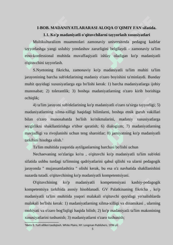 INTERCULTURAL COMMUNICATION AS A METHOD OF INTERCULTURAL TEACHING 5