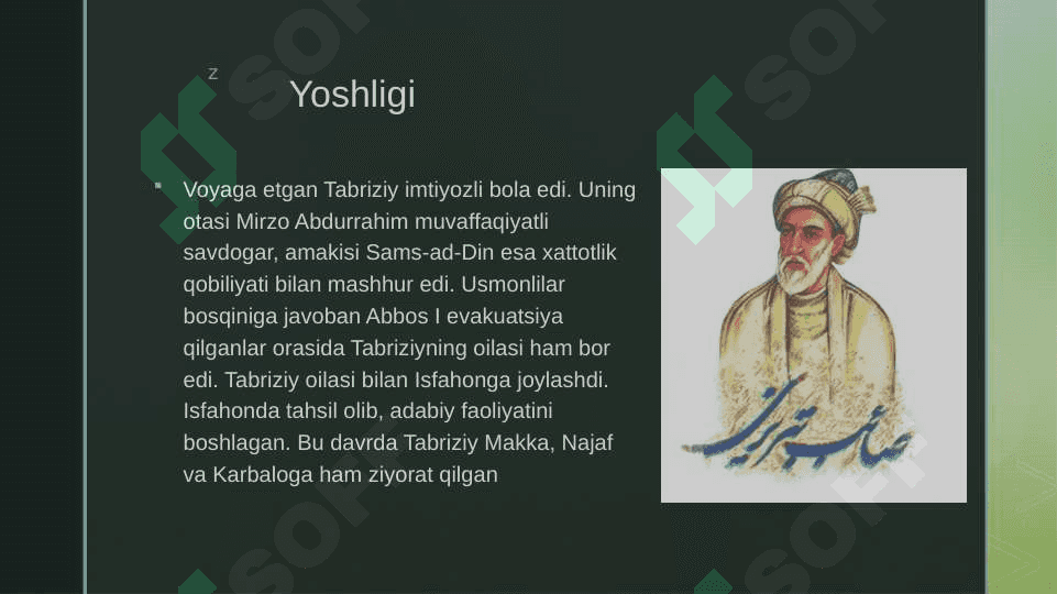 Soib Tabriziy Hayoti va ijodi 3