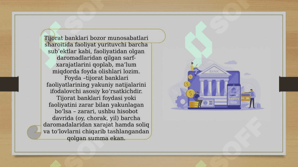 Bank daromadlari va xarajatlari 3