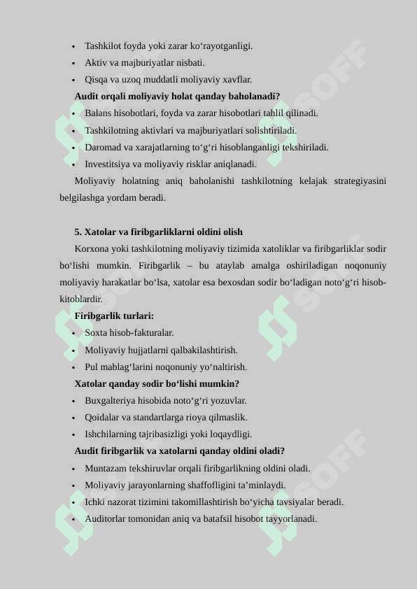 AUDIT VA MOLIYAVIY NAZORAT 4