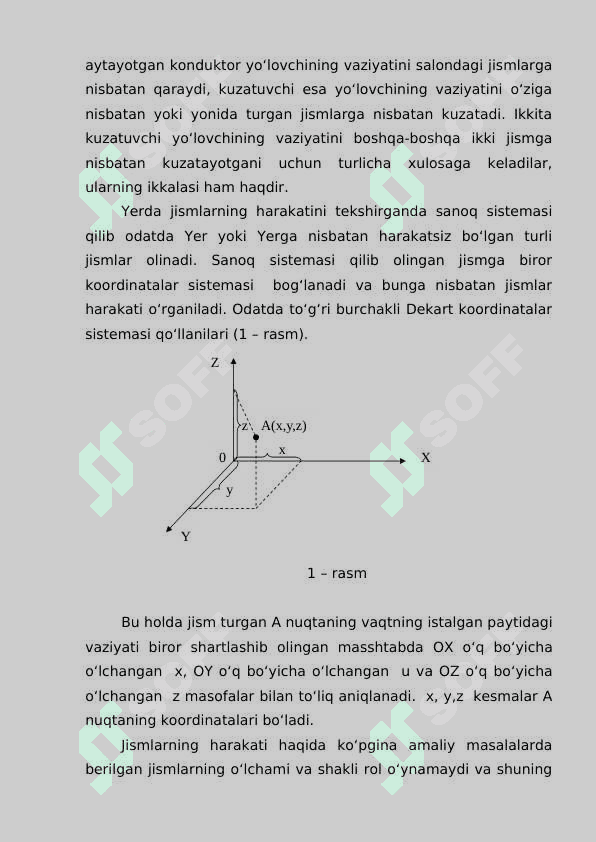 Harakatlarning funksional vazifasi bo`yicha tasnifi 7