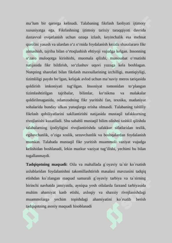 O‘quvchilarni adabiyotlar orqali mustaqil fikrlashga o‘rgatish 3