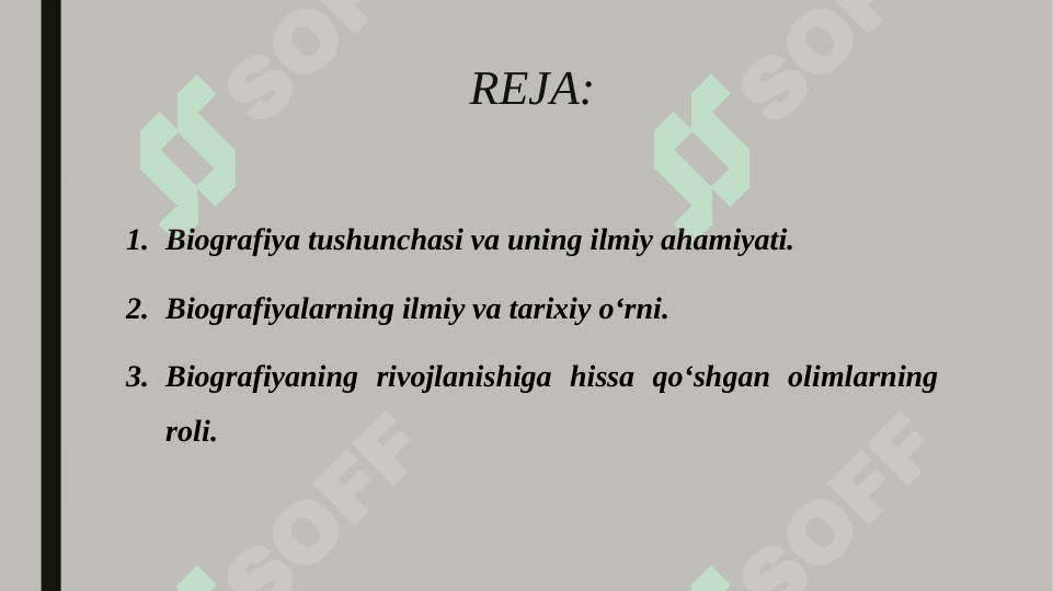 Biografiyaning rivojlanishiga hissa qo'shgan olimlarning ishlarini o'rganish 2
