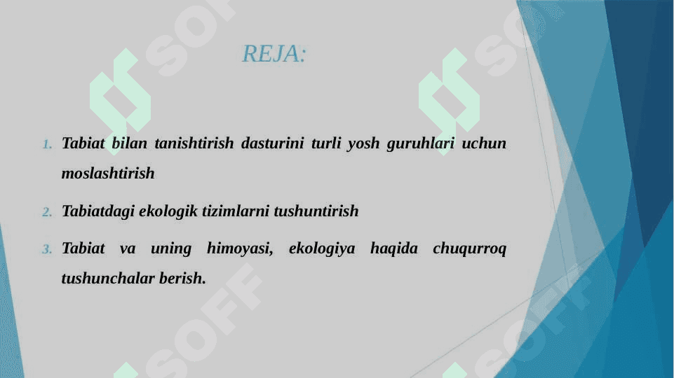 ILK QADAM DASTURIDA TURLI YOSH GURUH BOLALARINI TABIAT BILAN TANISHTIRISH 2
