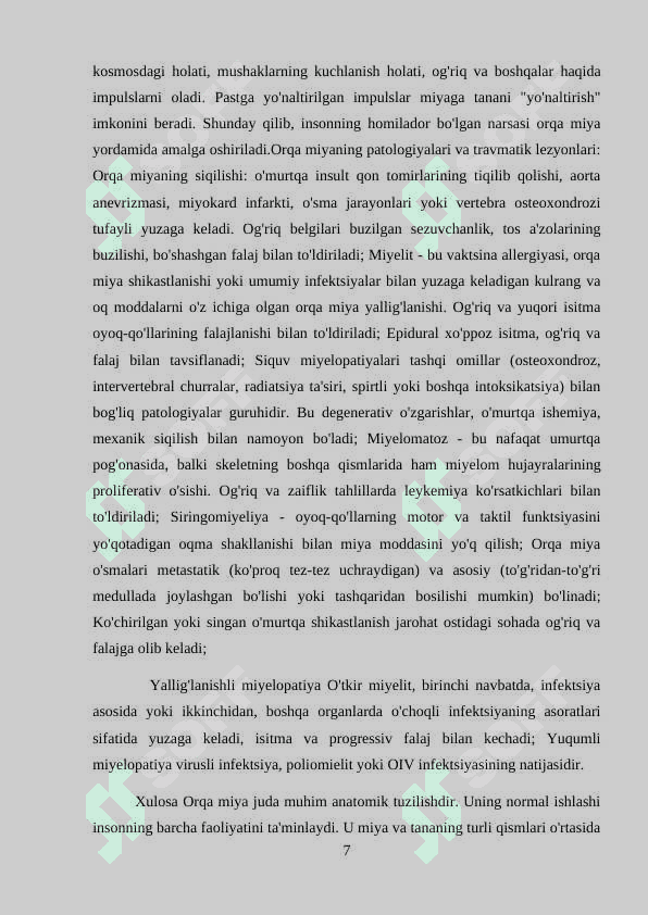 Odam miyasi hujayralaridagi RNK ni taxlili (taxrirlash) 7